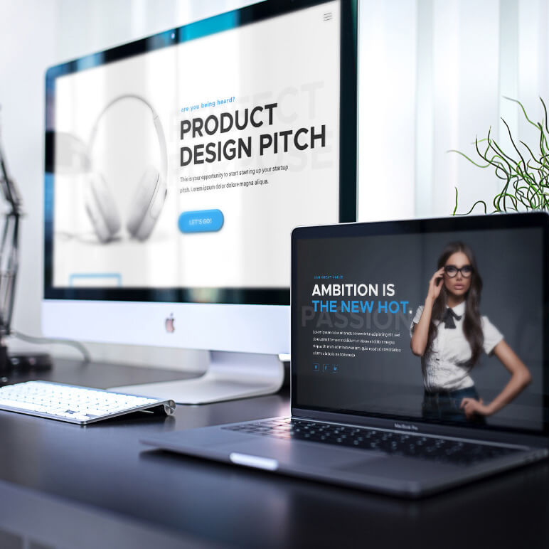 powerpoint template design portfolio piece
