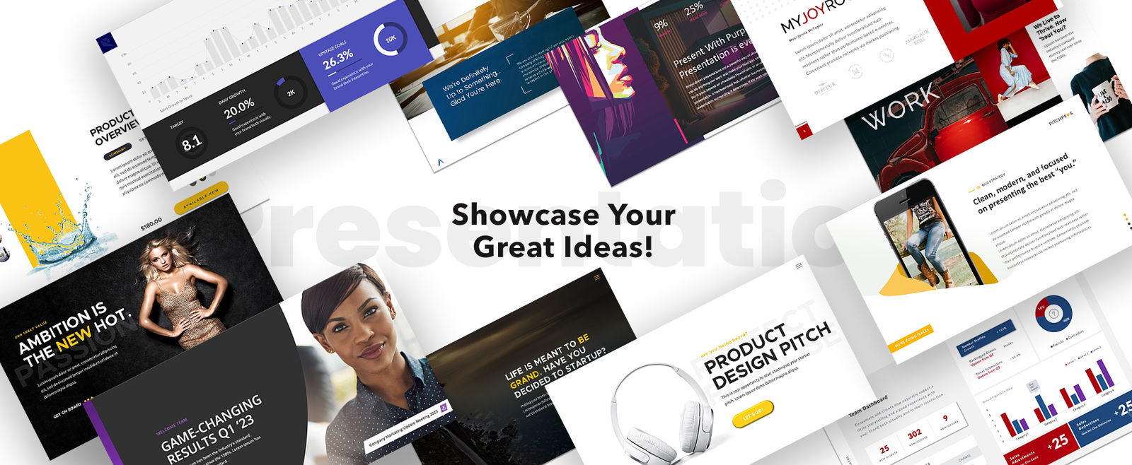 showcase of powerpoint slides designs