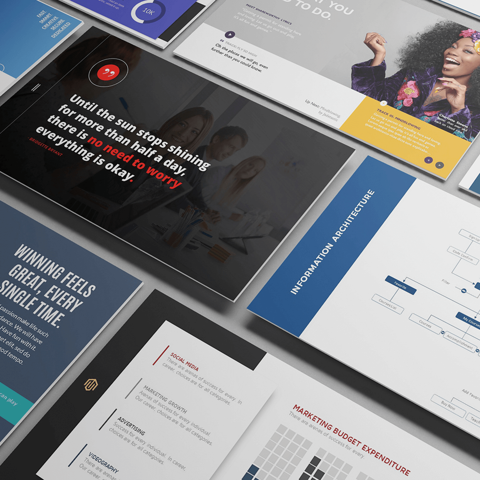 portfolio preview of a presentation designer